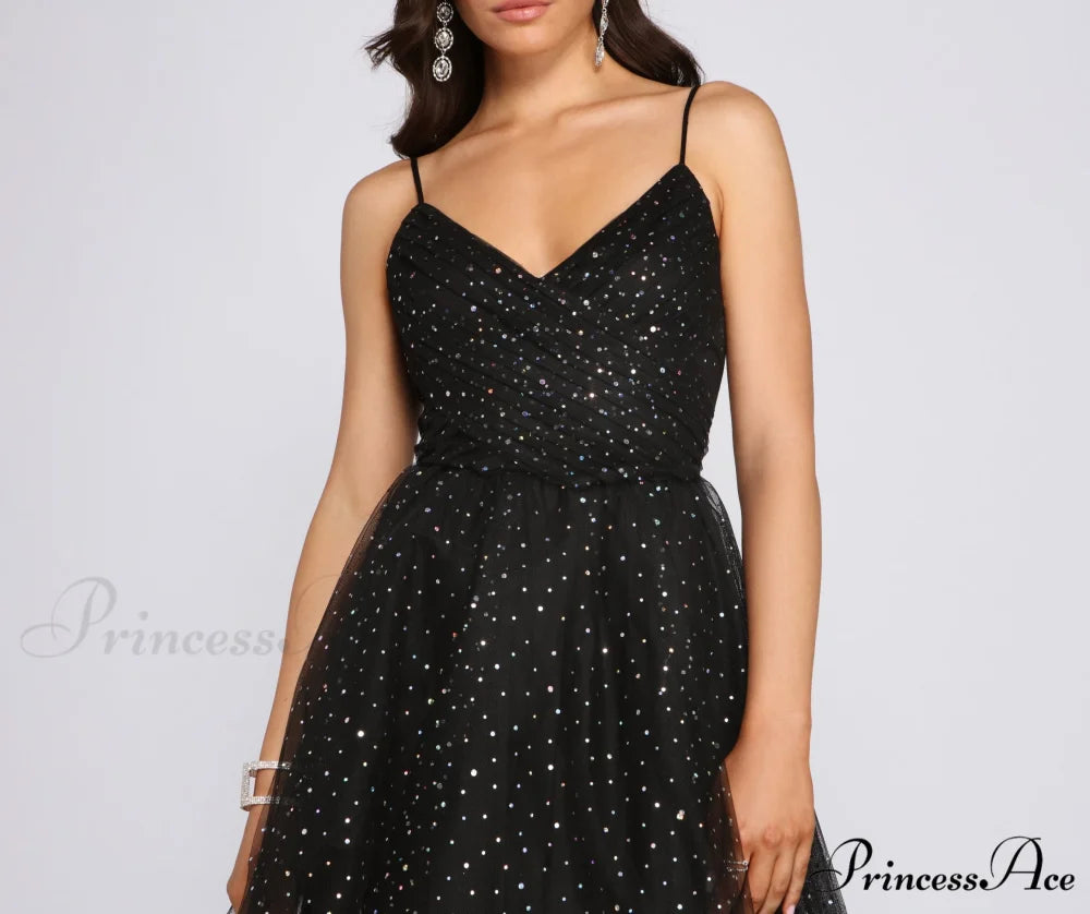 Mia Sequin Stylish Tulle Party Dress