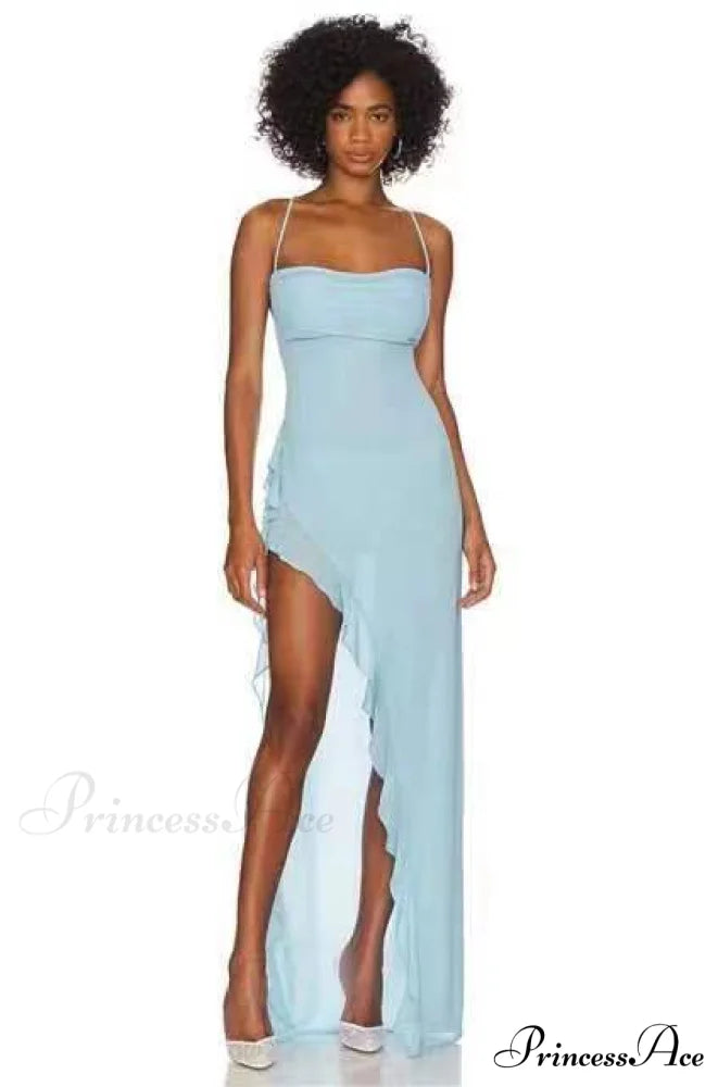 Michelle High-Slit Stylish Formal Dress ROSE GOLD / XS