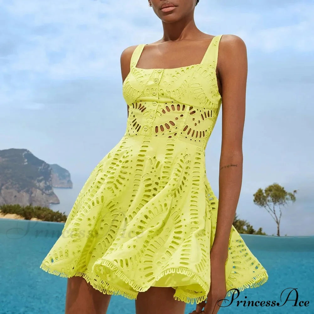 MILANI Elegant MINI DRESS Green / S