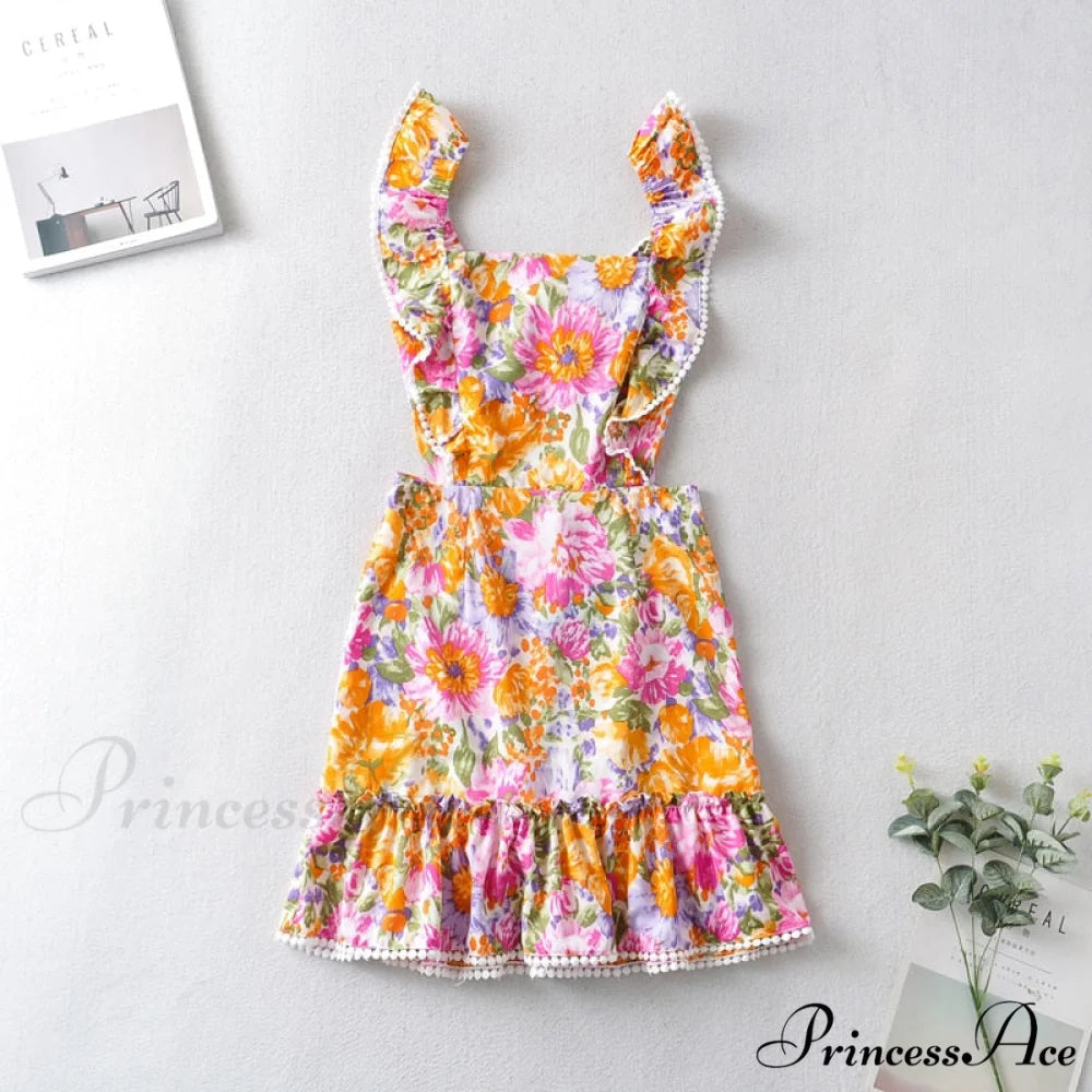 MILIE Elegant MINI DRESS Floral / M