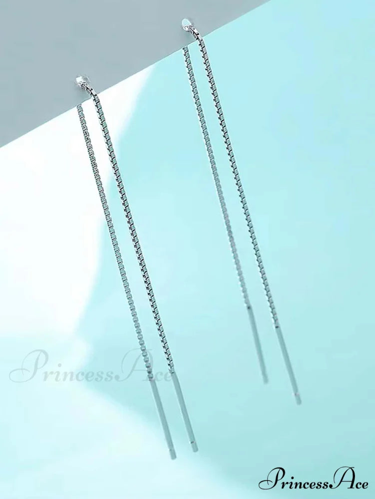 Minimalist Threader Earrings Silver / one-size