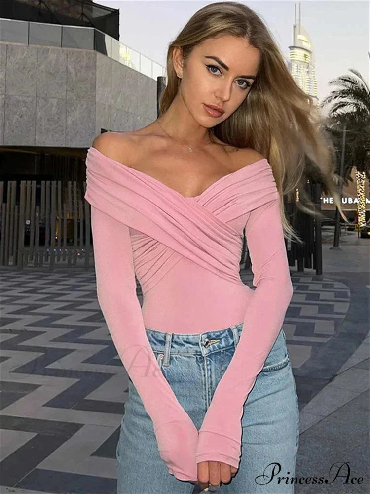 MIRIAM Elegant T-SHIRT Pink / S