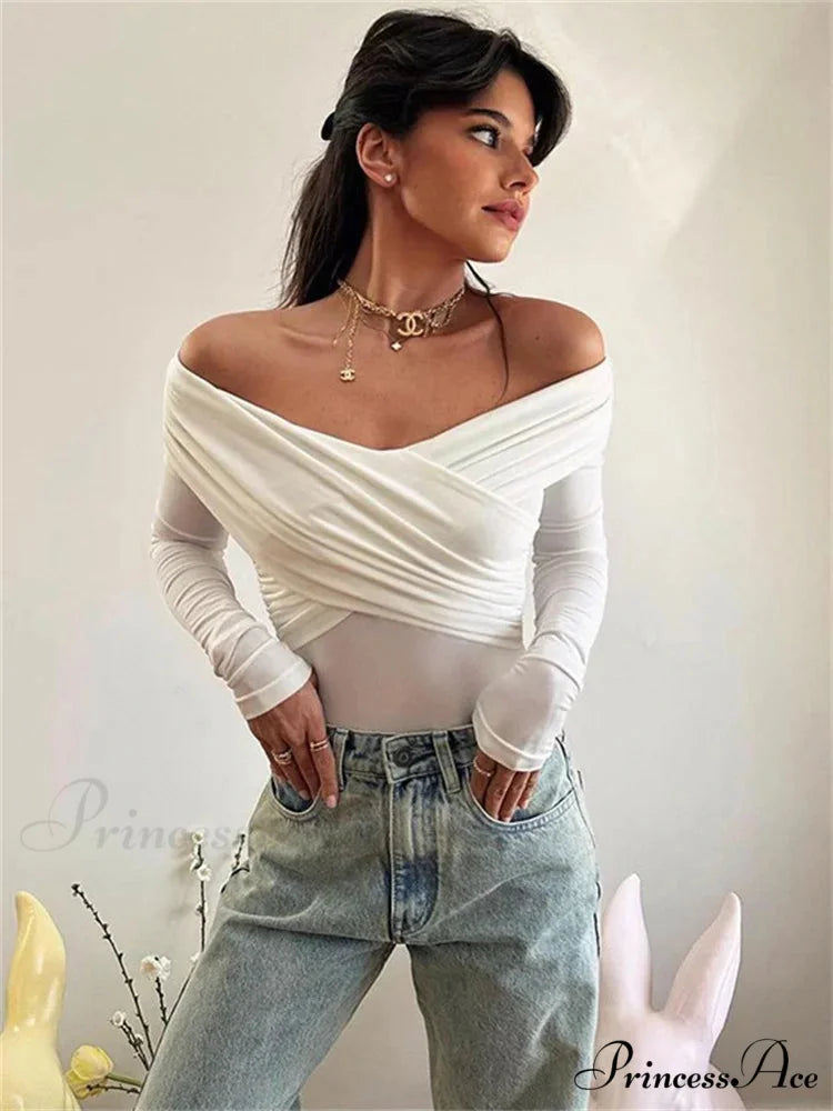 MIRIAM Elegant T-SHIRT White / S