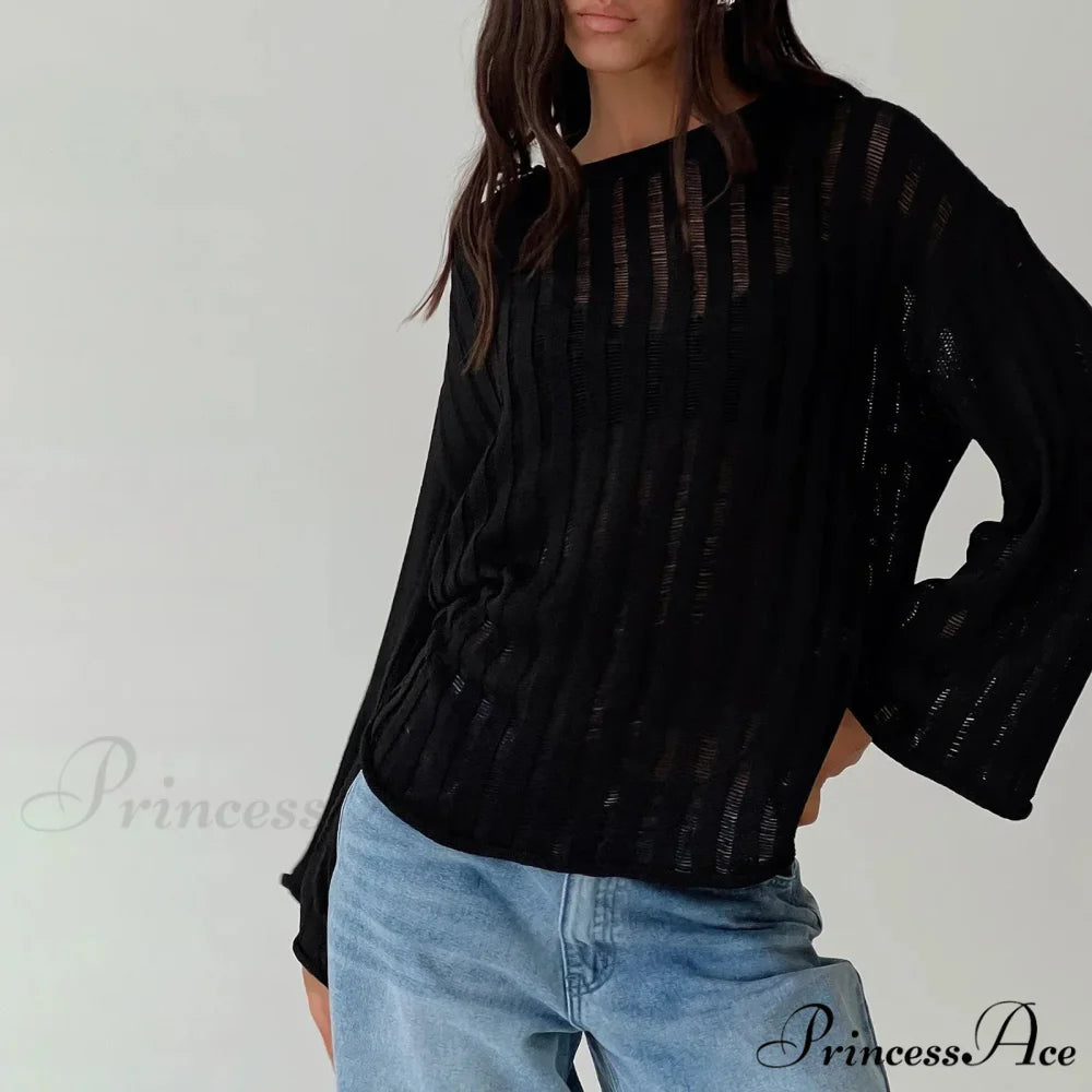 Monochromatic Baggy Cozy Jumper swraters-241228