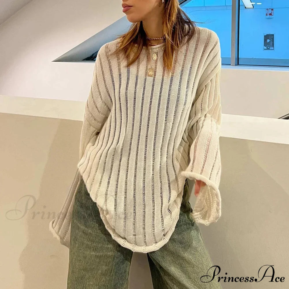 Monochromatic Baggy Cozy Jumper swraters-241228