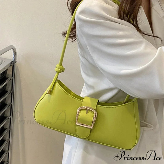 Monochromatic Fashionable Petite Shoulder Purse shoulder-250126