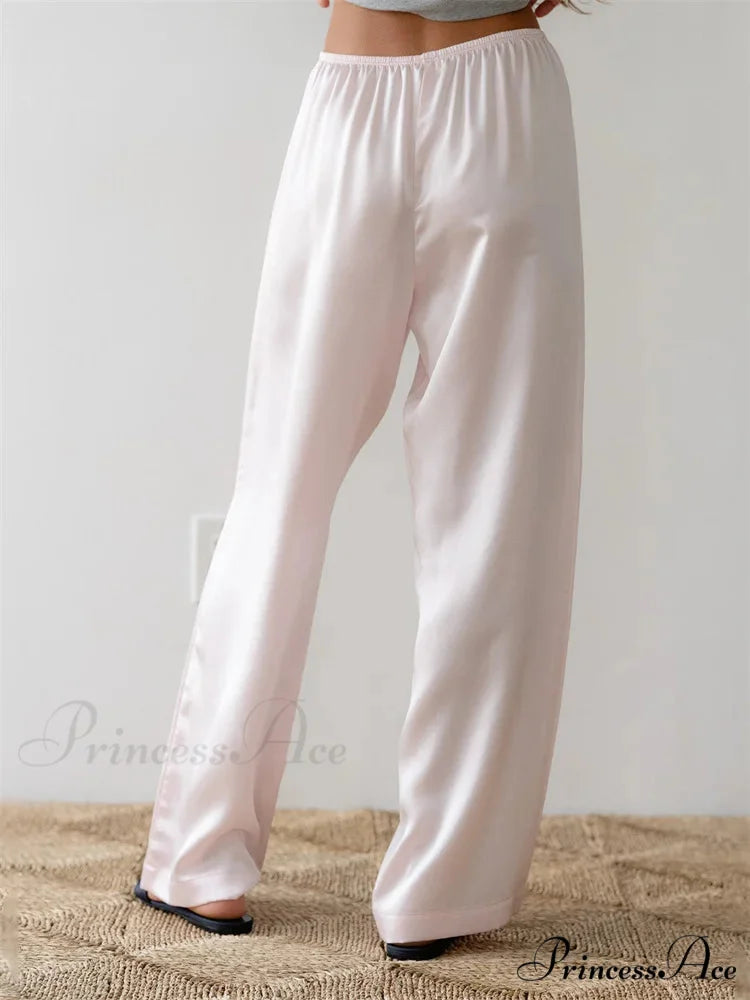 Monochromatic Lounge Stretchy Waist Pull-On Pant pant-250223