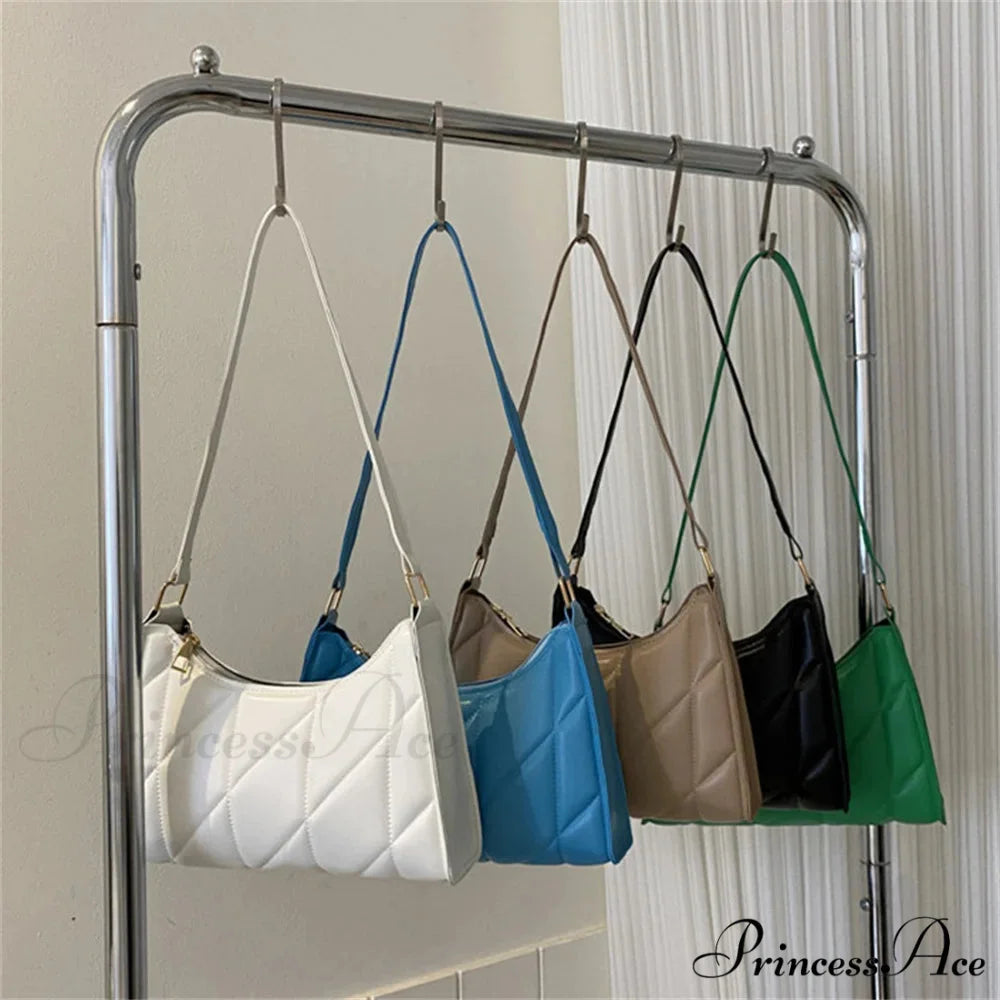 Monochrome PU Leather Underarm Crossbody crossbody-250126