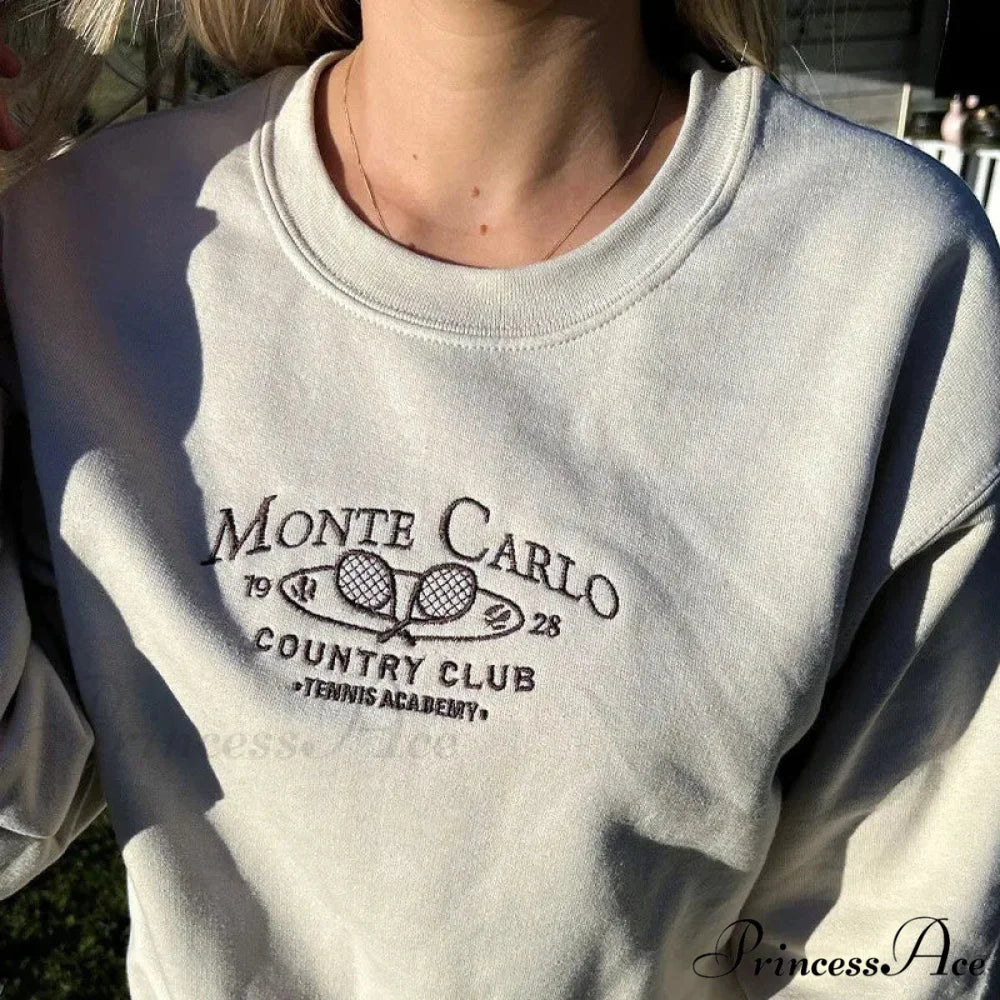 Monte Carlo Country Charming Club Embroidered Sweatshirt