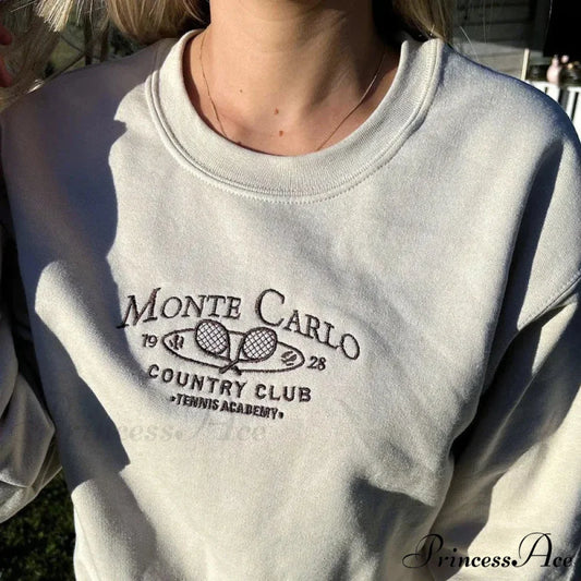 Monte Carlo Country Charming Club Embroidered Sweatshirt