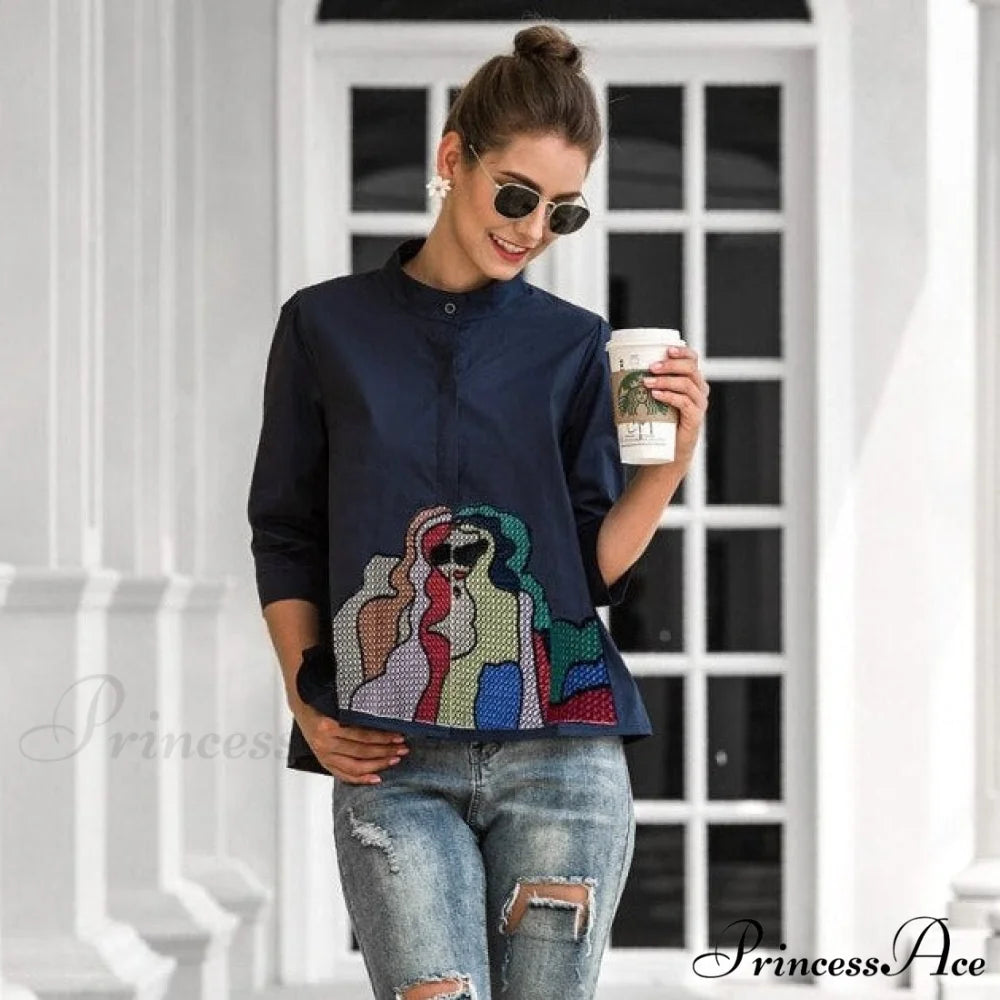 Monysa T-shirt XS / Navy Blue