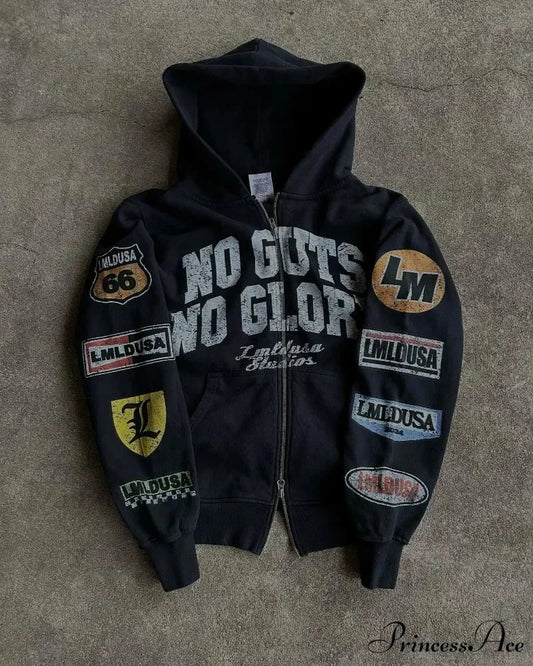 Motorcycle Fashion Graphic Hoodie black / S hoodies-241228