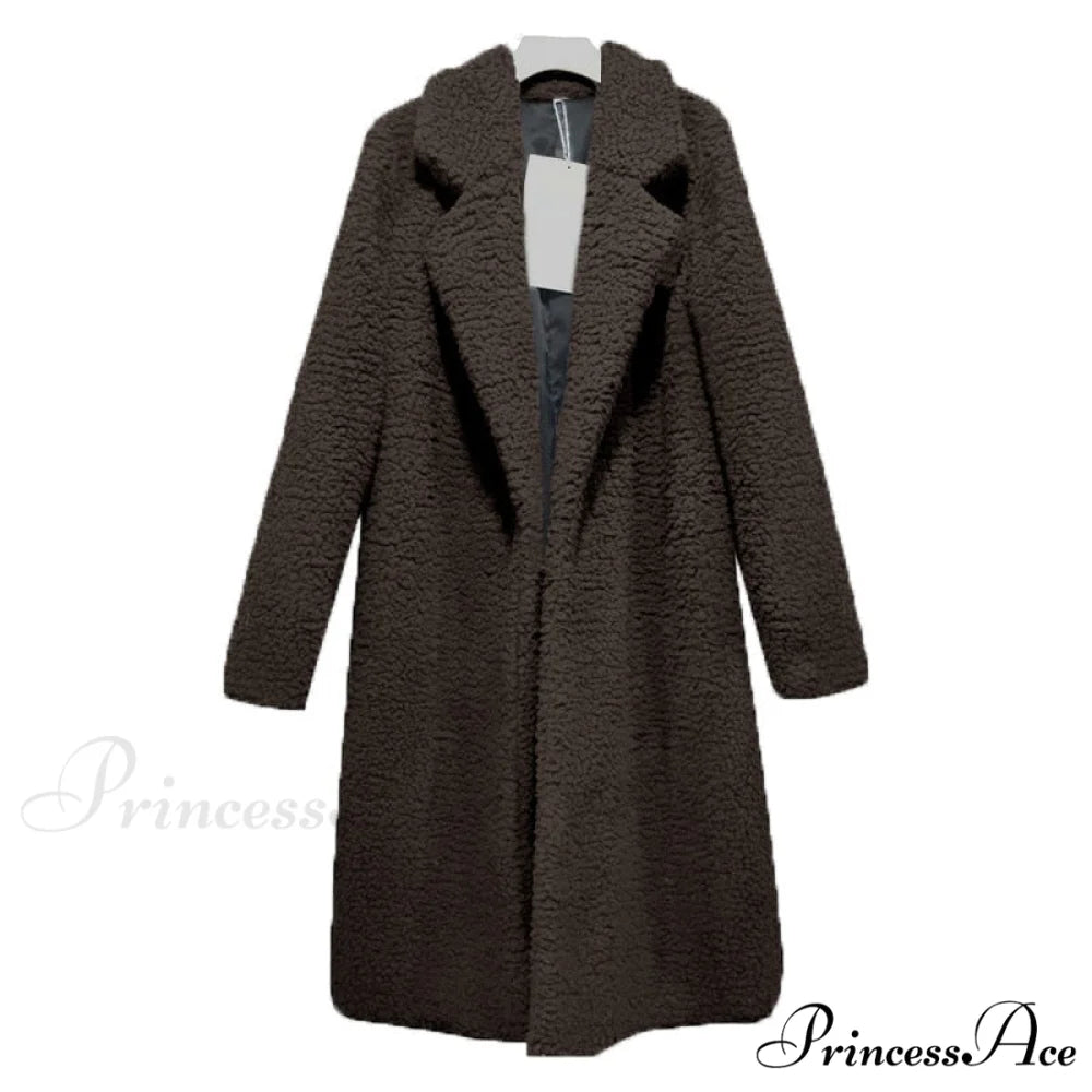 Multi-color Faux Fur Long Coat