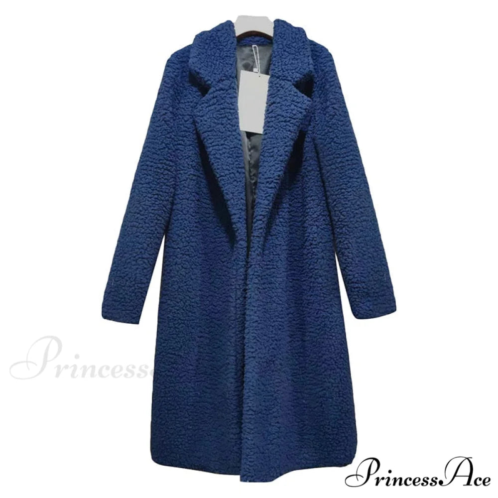 Multi-color Faux Fur Long Coat