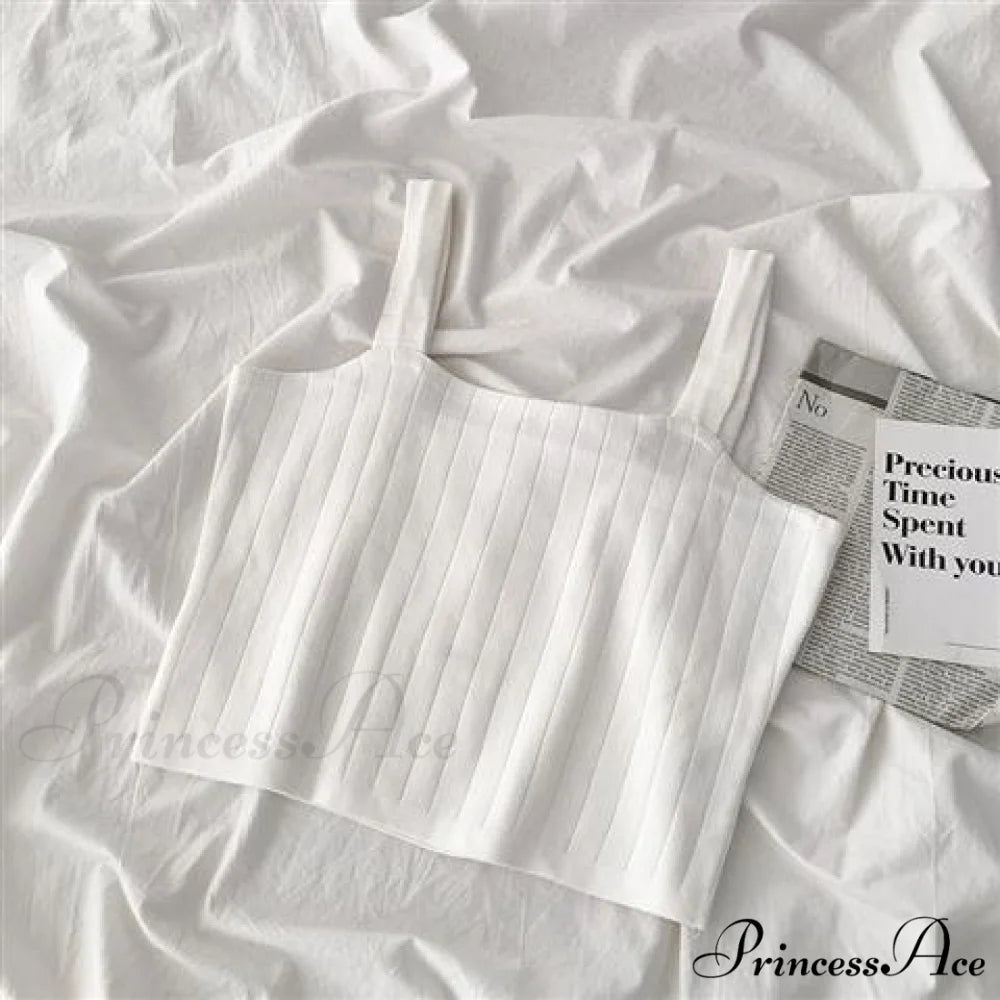 Multi-color Solid Basic Knitting Tops white / One Size