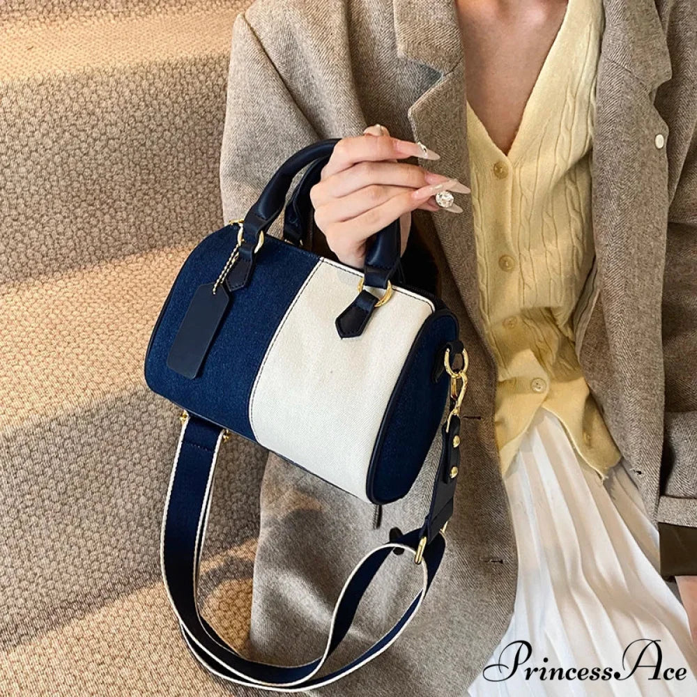 Multicolored Denim Small Crossbody Purse handbag-250126