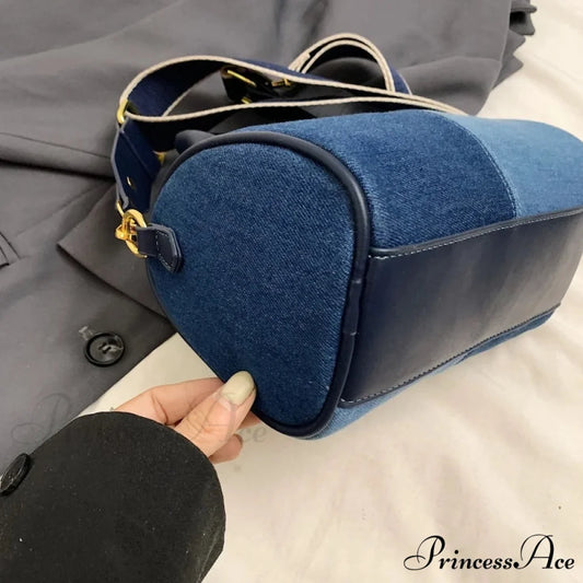 Multicolored Denim Small Crossbody Purse handbag-250126