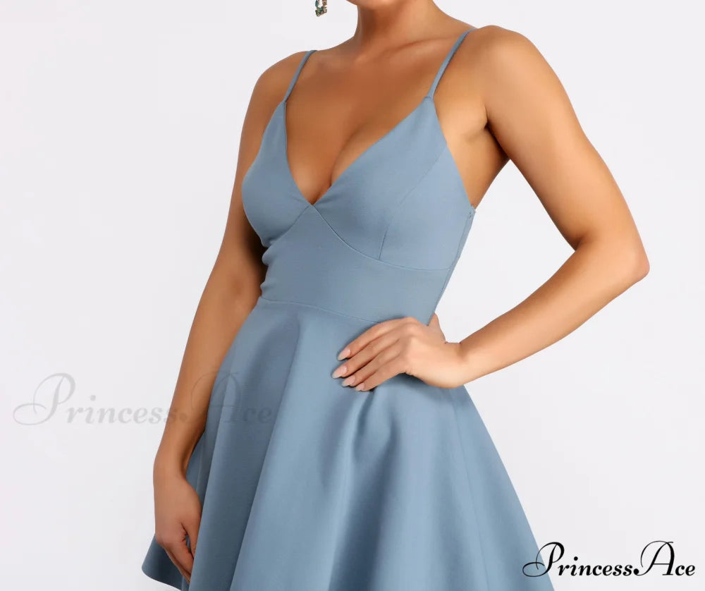 My Wavelength Stylish Skater Mini Dress