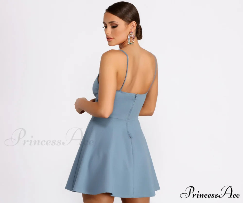 My Wavelength Stylish Skater Mini Dress