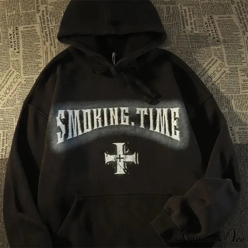 Mysterious Breeze Skull Design Informal Hoodie hoodies-241228