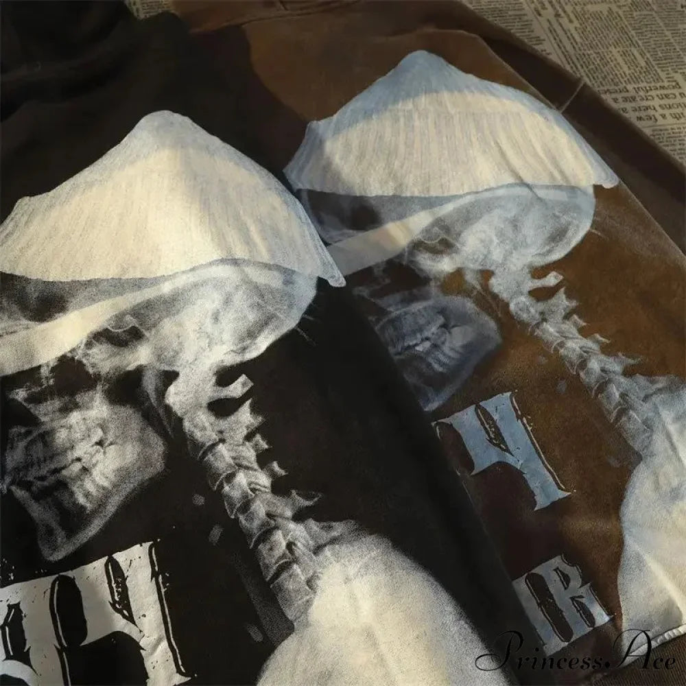 Mysterious Breeze Skull Design Informal Hoodie hoodies-241228