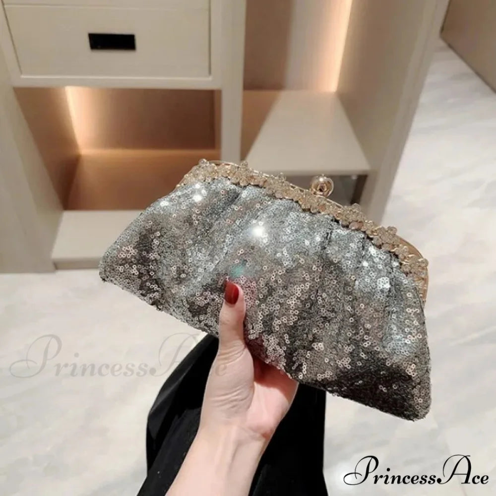 Navy Sparkling Clutch Wristlet wristlet-250126