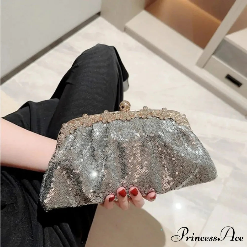 Navy Sparkling Clutch Wristlet wristlet-250126