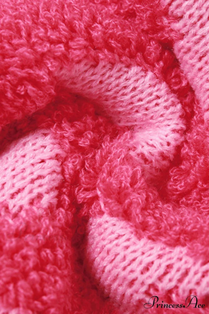 Neck Crop Jacquard V Sweater