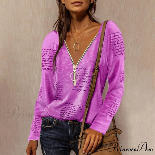 Neck Top Plus Women’s - T-Shirt Warm-Season Loose V Arm - Patchwork Brief Size