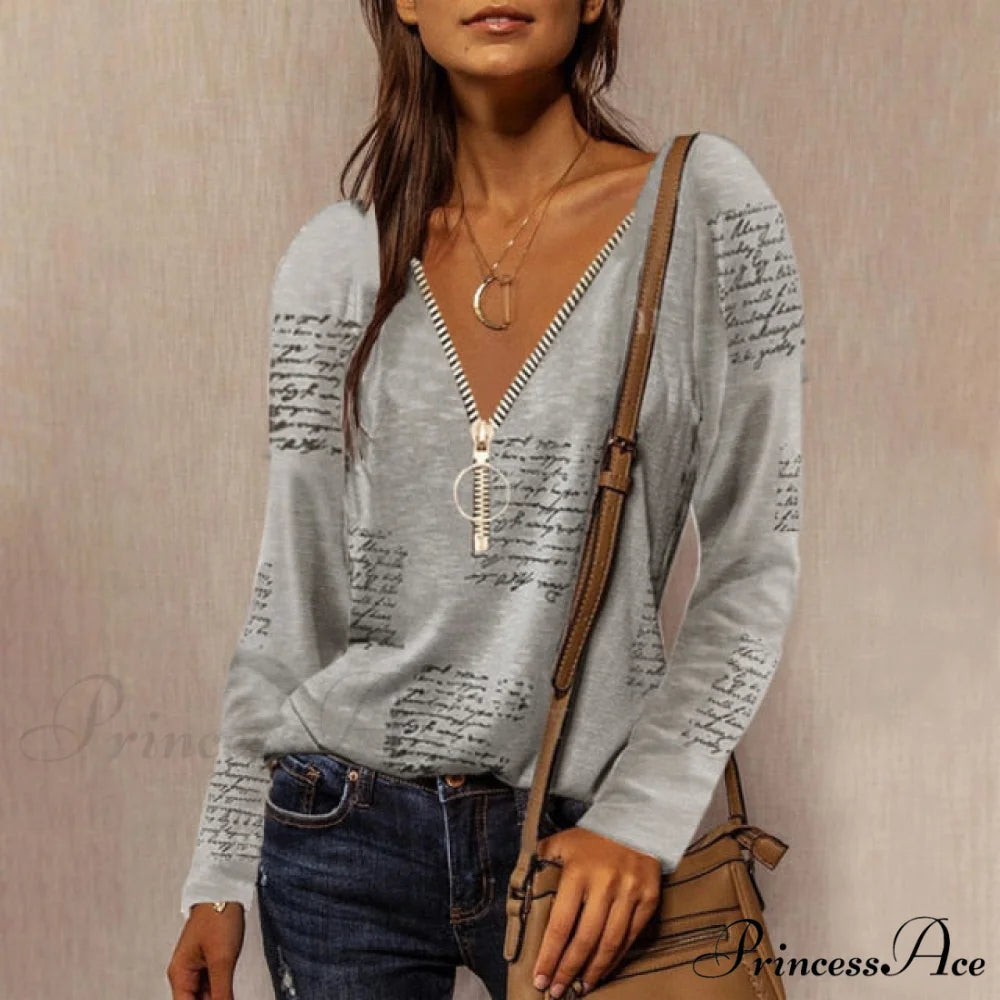 Neck Top Plus Women’s - T-Shirt Warm-Season Loose V Arm - Patchwork Brief Size