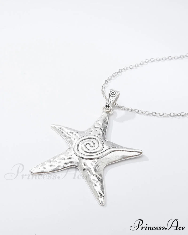 Necklace Washed Pendant Star - Up
