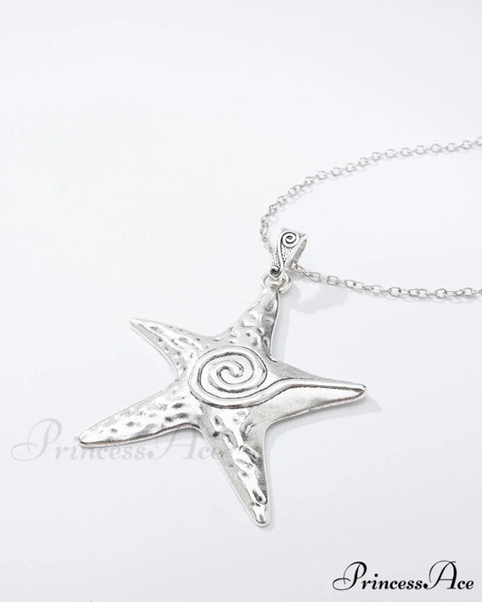 Necklace Washed Pendant Star - Up