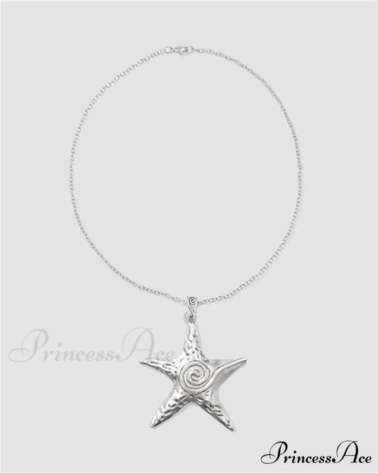 Necklace Washed Pendant Star - Up