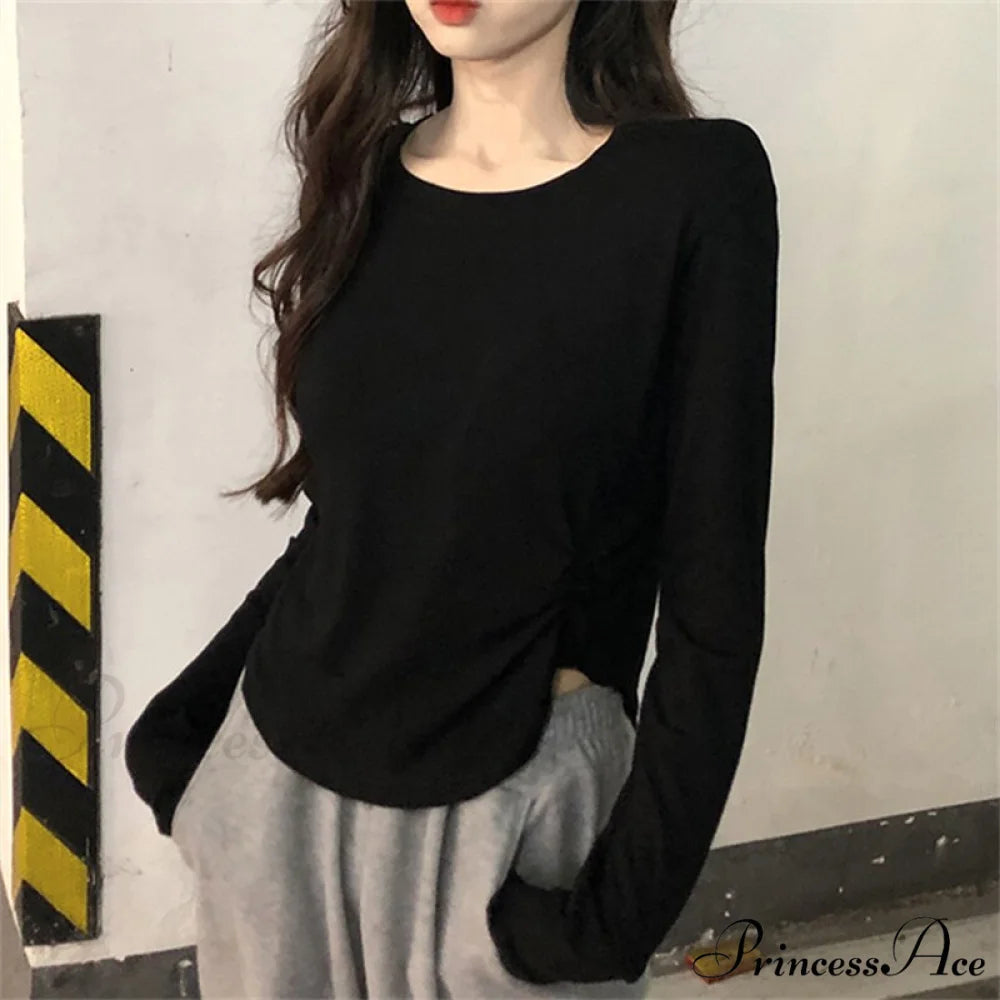 Neckline Shirts White Turn Casual Office Ladies for Arm Slim Long Blouse 2024 Fashion Women Korean T Down Tee Top o