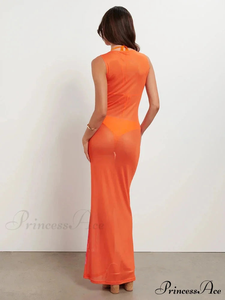 Net View Attractive Getaway Outfit vacationdress-250223