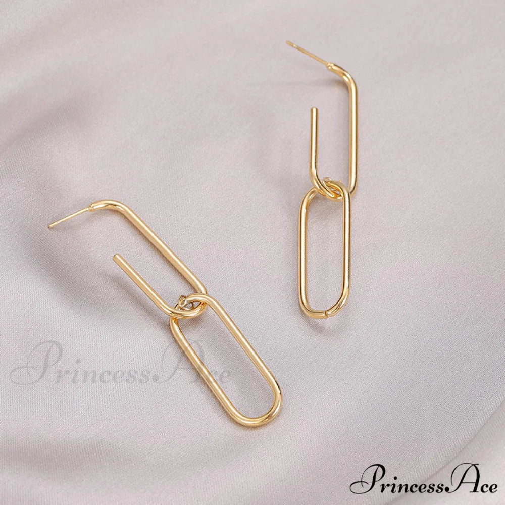 New Arrival Exagerate Double U Shape Earrings