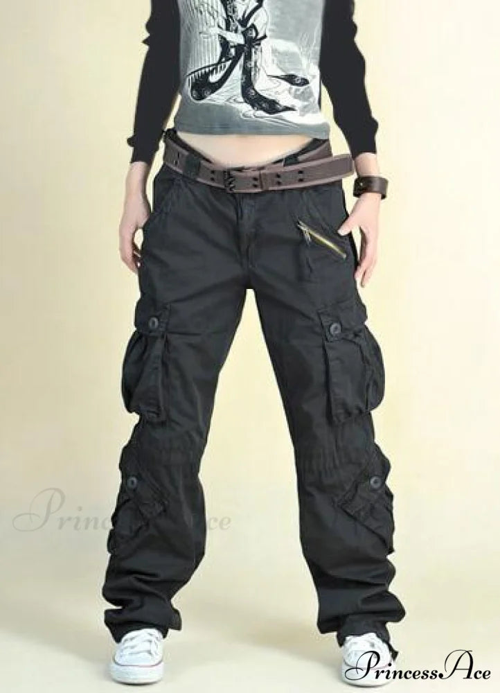 New Arrival Fashion Hip Hop Loose Pants black / XS