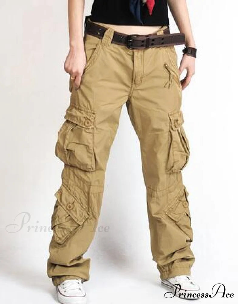 New Arrival Fashion Hip Hop Loose Pants khaki / XS