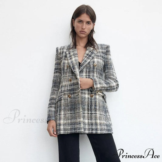 New Casual Plaid Blazer