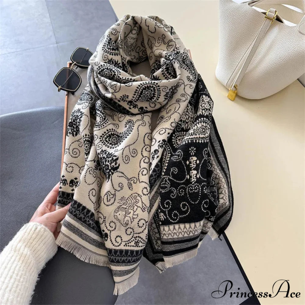 New Cozy Cashmere Oversized Pashmina Scarf black2 scarf-241228