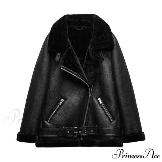 New Faux Leather Double Sided Coat 2 / XS