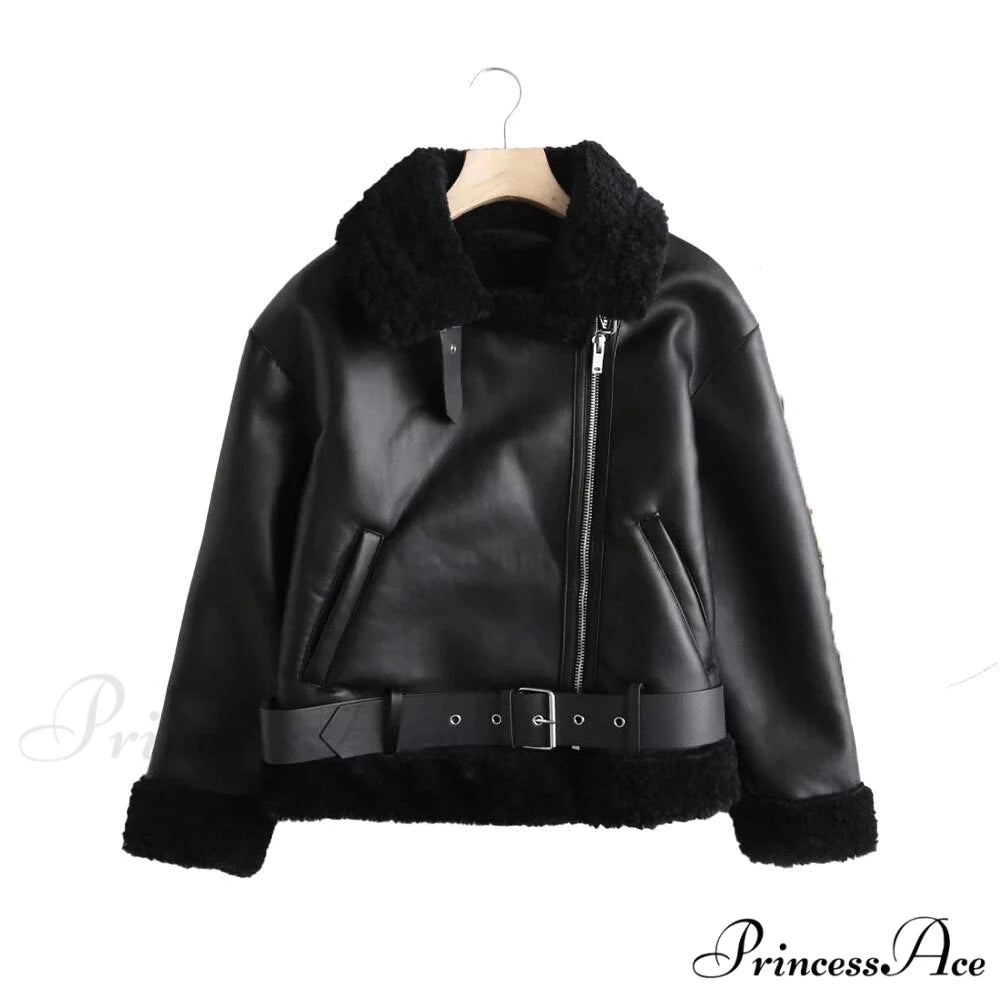 New Faux Leather Double Sided Coat 4 / XS