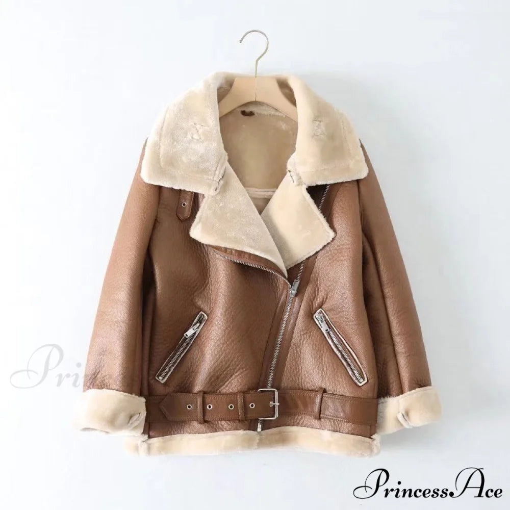 New Faux Leather Double Sided Coat 8 / XS