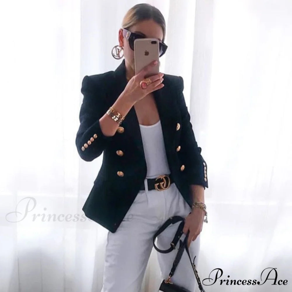 New Formal Female Jacket Blazer black blazer / XXL