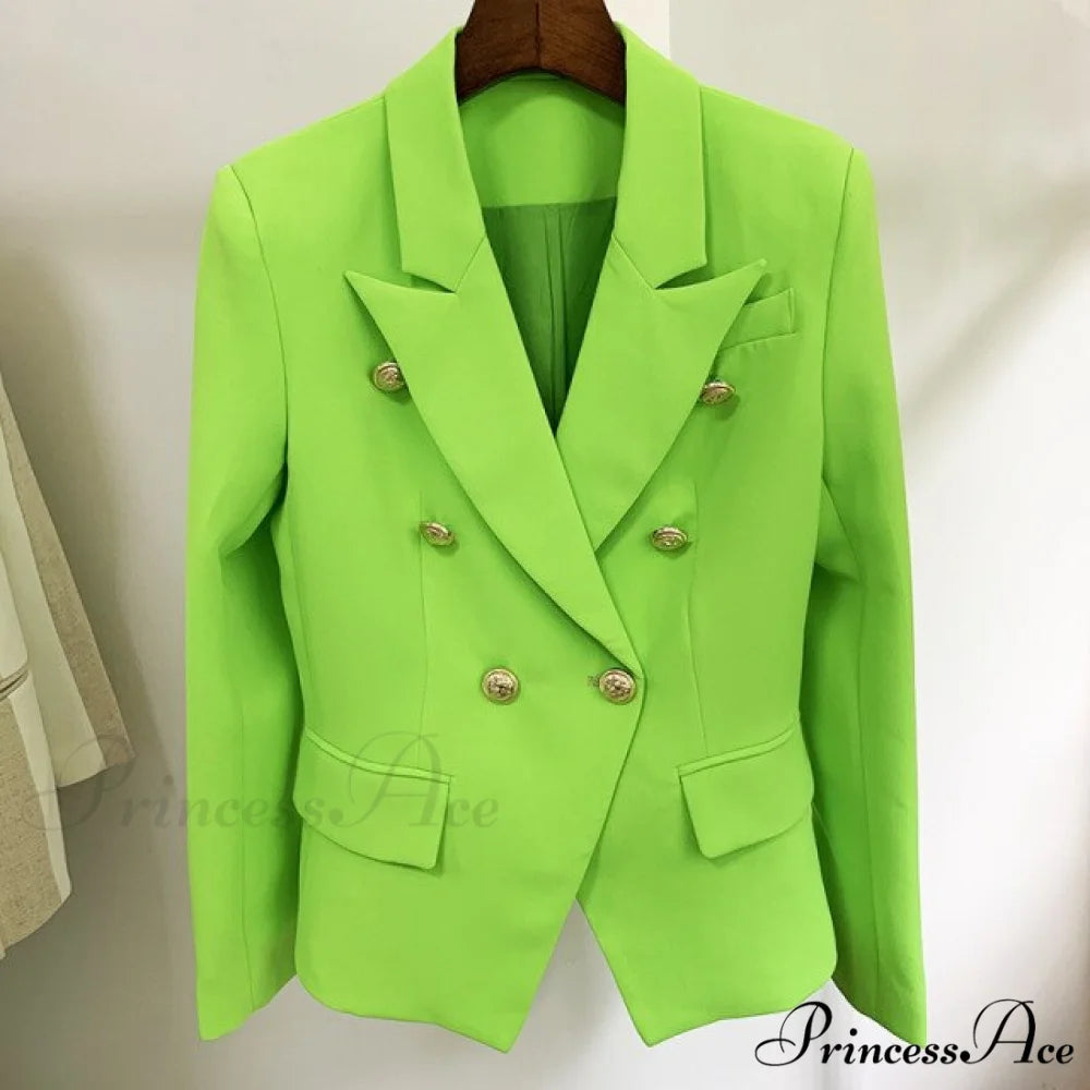 New Formal Female Jacket Blazer Fluorescent green / XXL