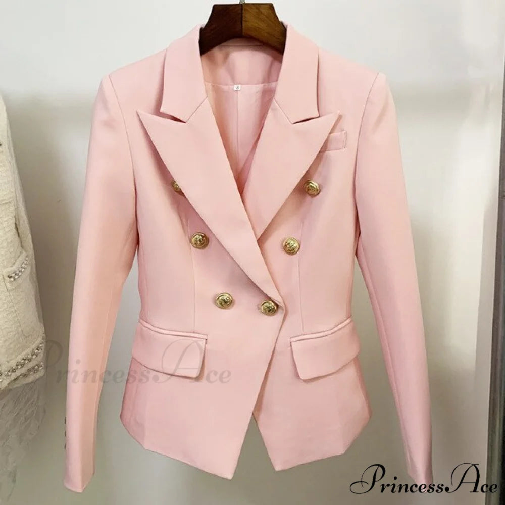 New Formal Female Jacket Blazer Light pink blazer / XXL
