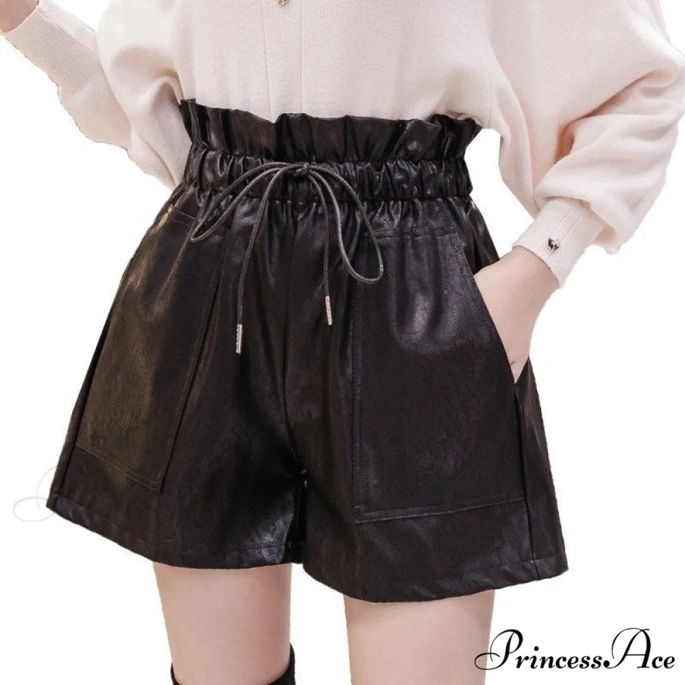 New High Waist Laced Up Shorts