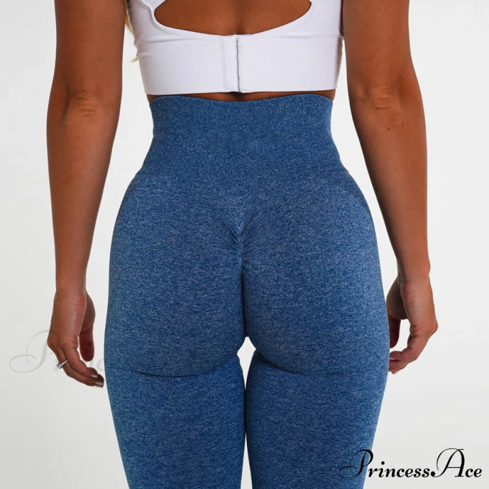 New Seamless Scrunch Leggings navy blue / S