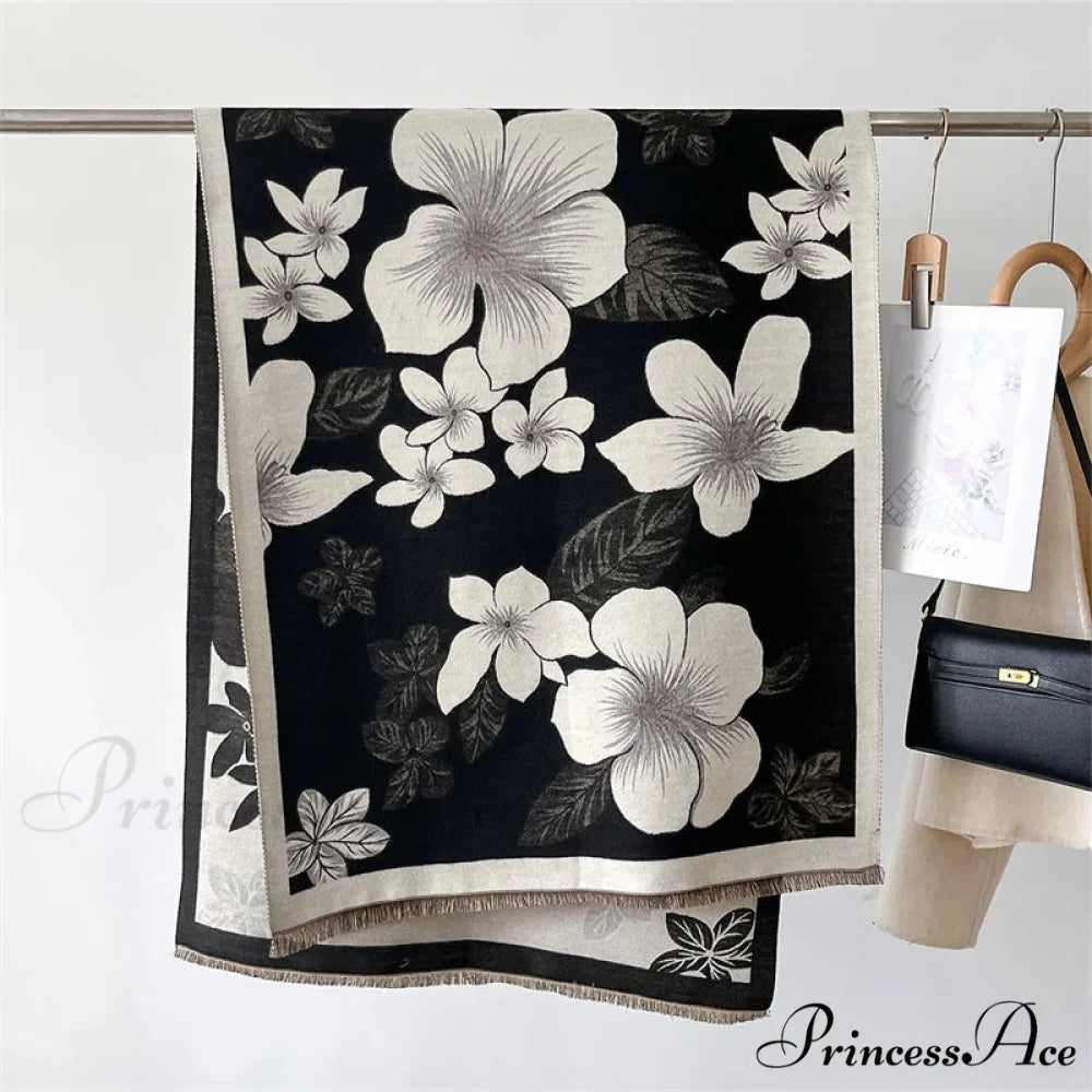 New Winter Cashmere Shawl Wrap Scarf Modified Title: Fresh Winter Cashmere Shawl Wrap Scarf scarf-241228