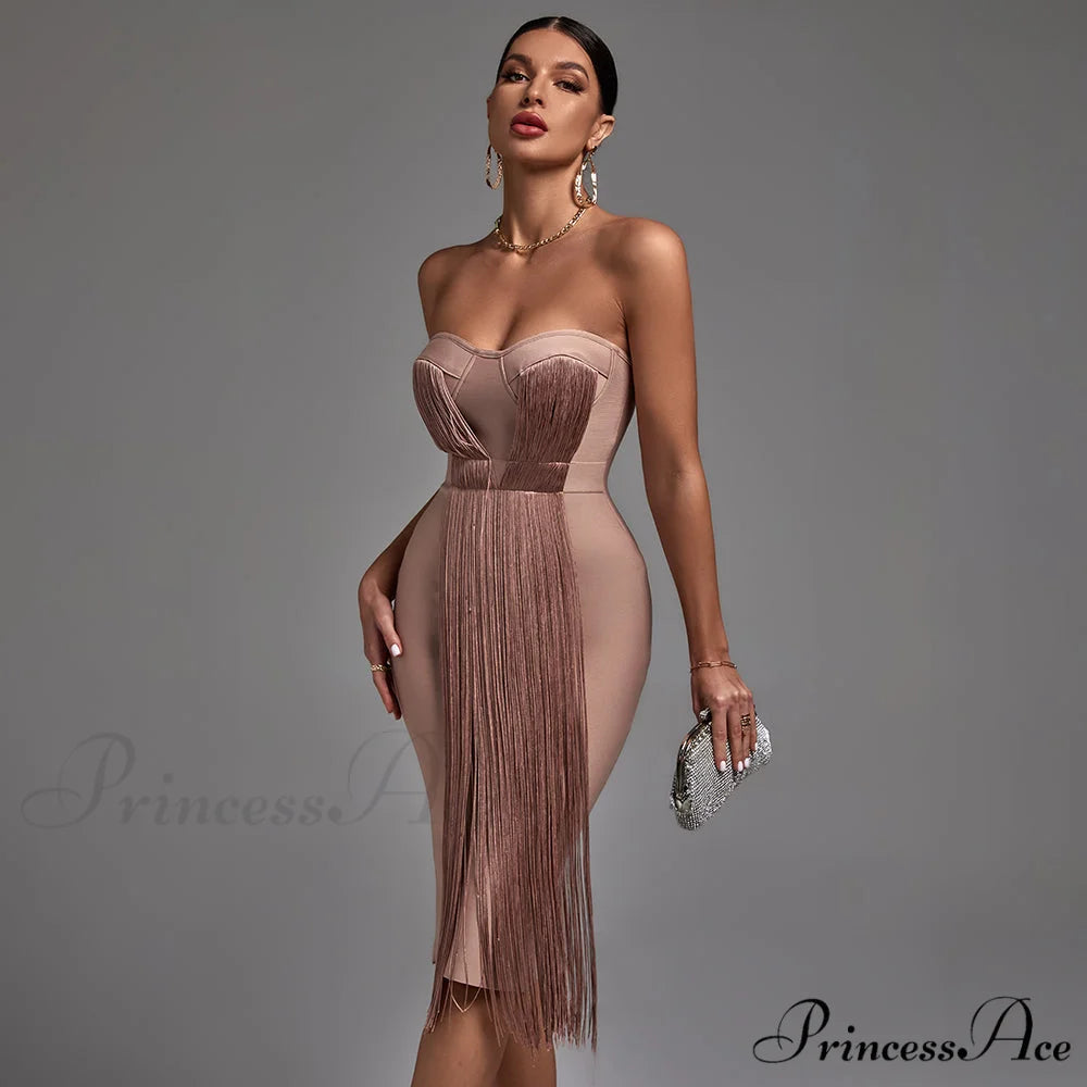 New Women Green Bandage Dress